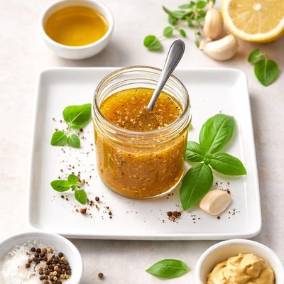 Olive oil salad dressing
