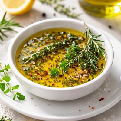 Olive oil with herbs