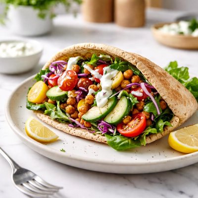 Olivers veggie pita