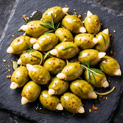 Olives with almonds