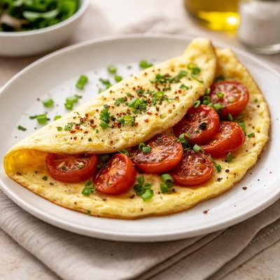 Omelet tomat