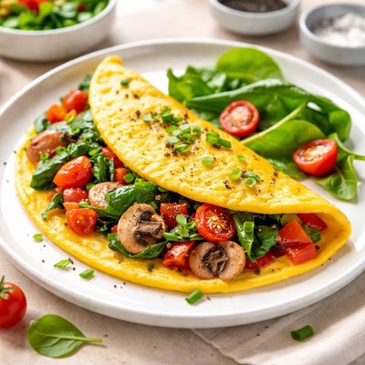 Omelet with vegetables