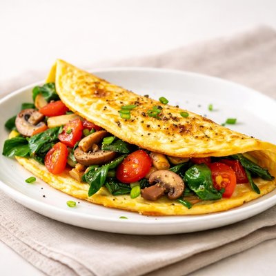 Omelet with veggies