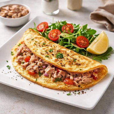 Omelette de atún