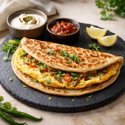Omelette paratha