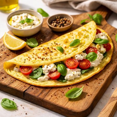 Omelette with ricotta