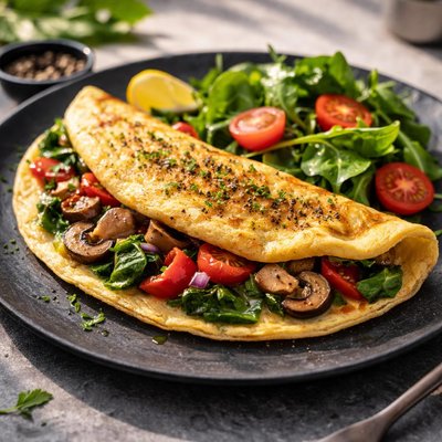 Omelette with veggies
