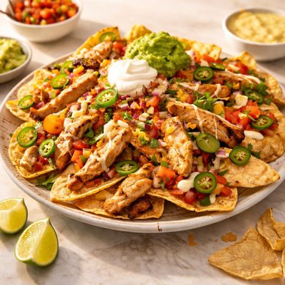 On the border fajita nachos