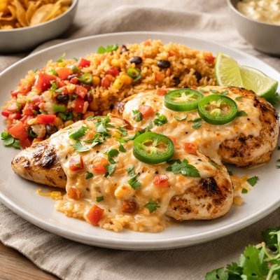 On the border mexican queso chicken