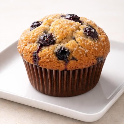 One big blueberry muffin