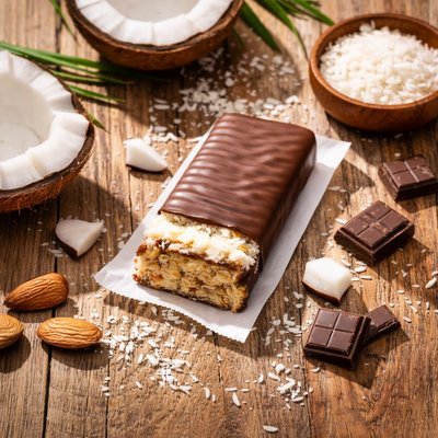 One coconut bar protein