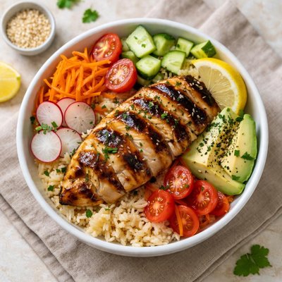 One cup grilled chicken