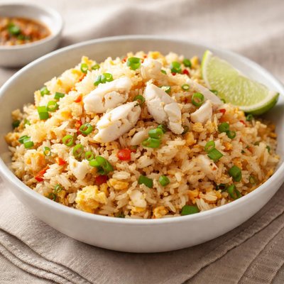 One cup of crab fried rice