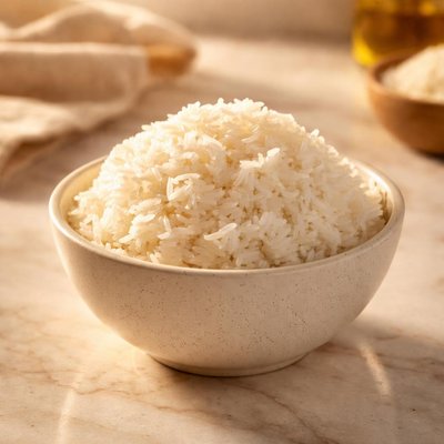 One cup of white jasmine rice cooked