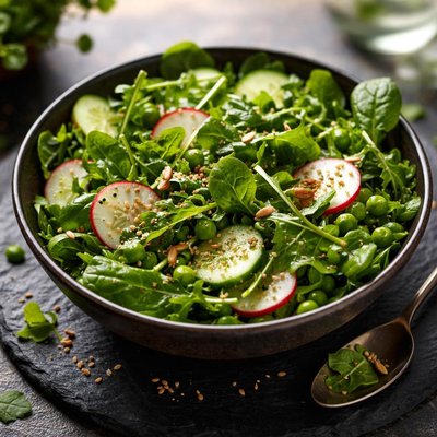 One cup spring greens