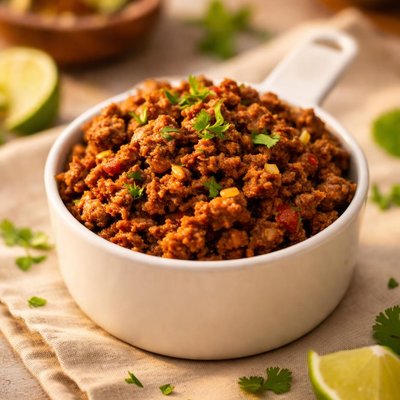 One cup taco meat ground beef