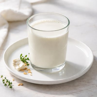 One glass of goats milk