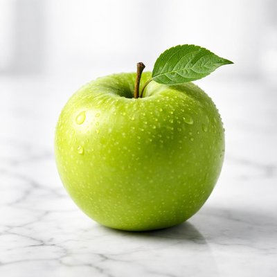 One green apple