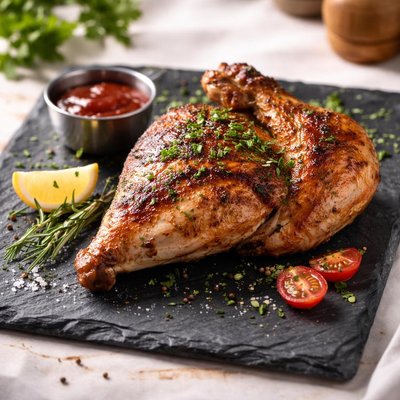 One half of a chicken