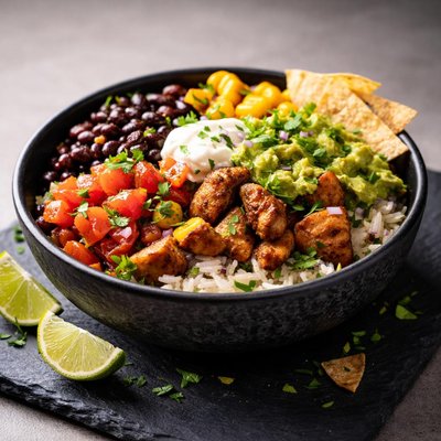 One medium burritos bowl