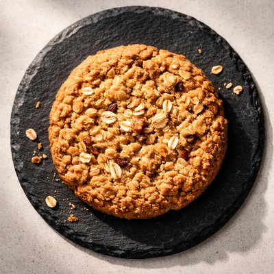 One oatmeal cookie