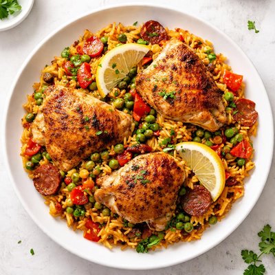 One pot spanish chicken paella