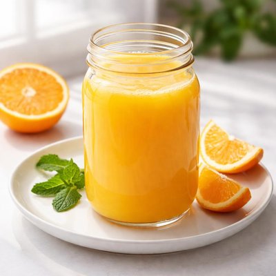 One quart of orange juice