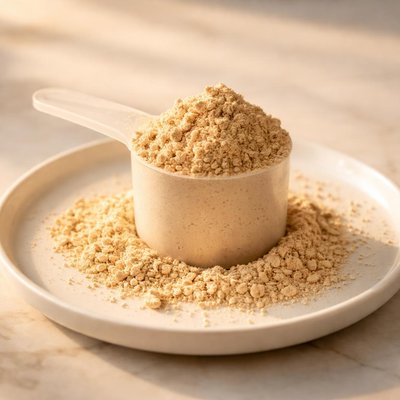 One scoop of wow protein powder