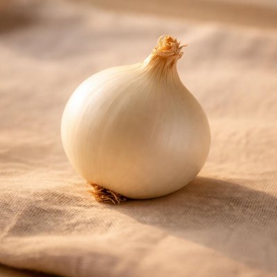 One small white onion