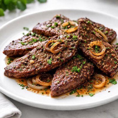 One soice beef liver