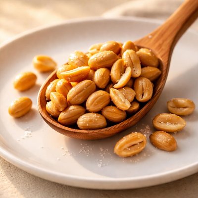 One spoon of peanuts