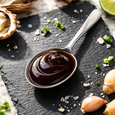 Une cuillère à soupe de sauce d'huître