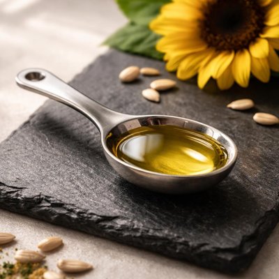 One tablespoon sunflower oil