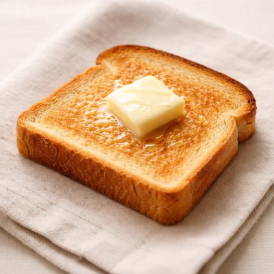 One toast with butter