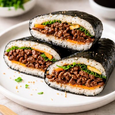 Onigirazu beef bulgogi