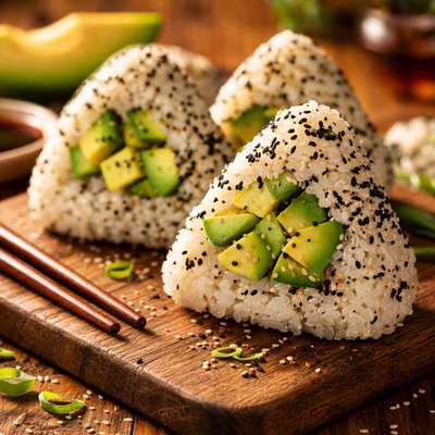 Onigiri avocat sesame