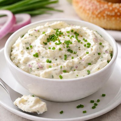 Onion and chive cream cheese