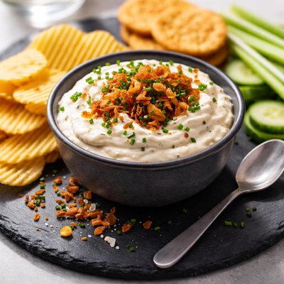Onion and sour cream dip