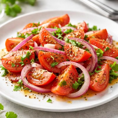 Onion and tomato salad
