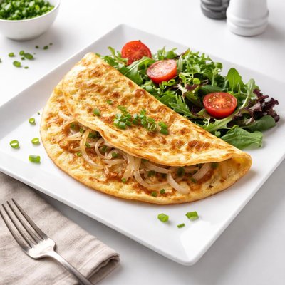 Frittata di uova e cipolle