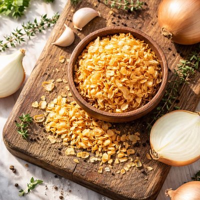 Onion flakes