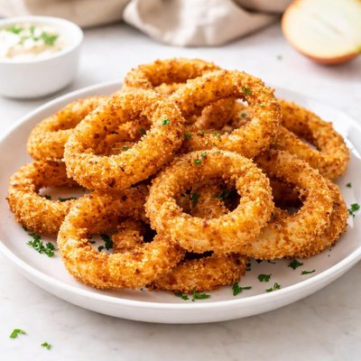 Onion ring crisps