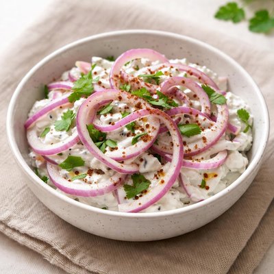 Onion yogurt salad