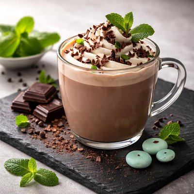 Options mint hot chocolate
