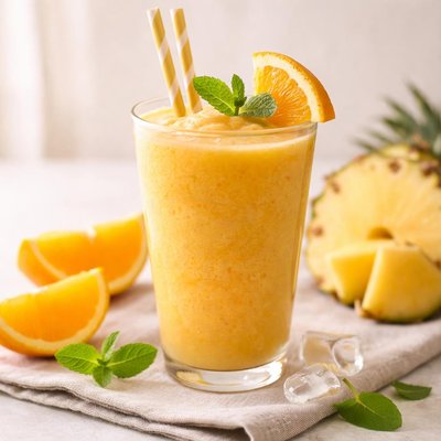 Orange and pineapple smoothie