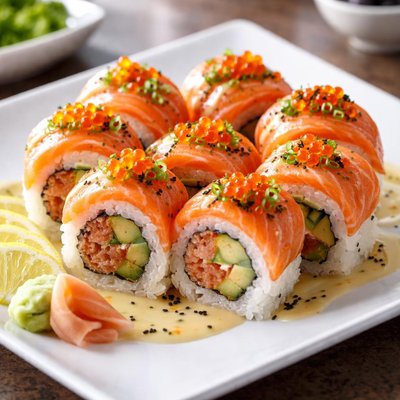 Orange blossom sushi