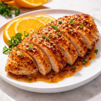 Orange chicken breast only