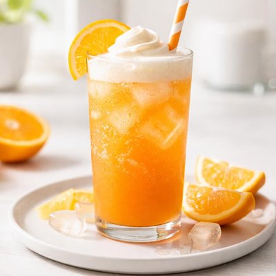 Orange cream soda poppi