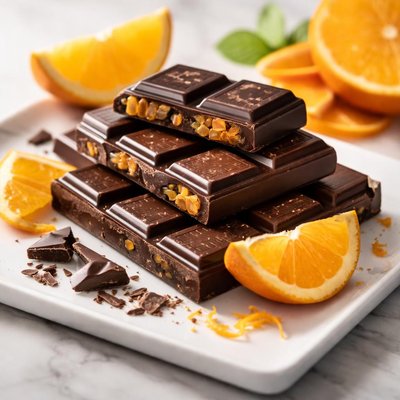 Orange dark chocolate