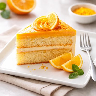 Orange flavor cake